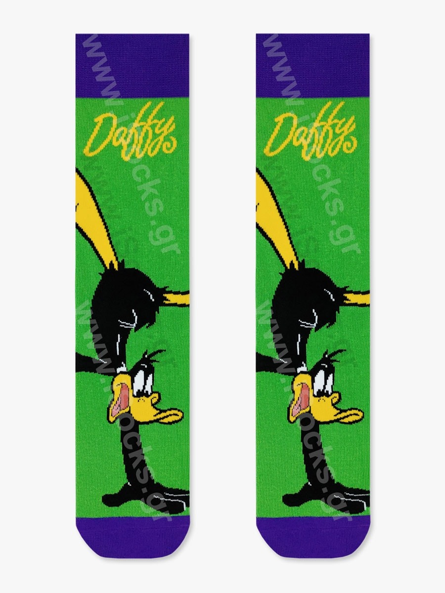 LOONEY TUNES Βαμβακερές Κάλτσες με Σχέδια Daffy Duck